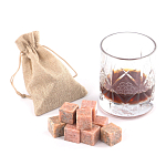 Камни для охлаждения виски из розового мрамора Natural Stone Cube варинант исполнения - 5 | Loft Concept в Твери