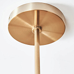 Люстра линейная с 2-мя белыми плиссированными тканевыми абажурами Combination варинант исполнения - 1 | Loft Concept в Твери