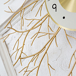 Часы настенные из металла золотые с белым циферблатом Current Time варинант исполнения - 3 | Loft Concept в Твери