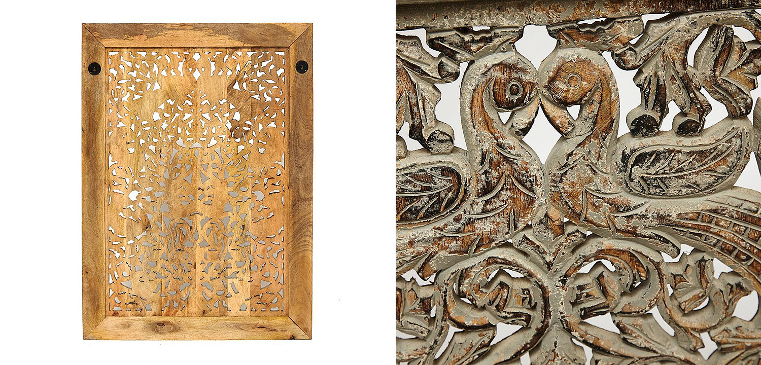 Настенный декор Wall Decor Mango Wood Carved - Loft-Concept в Твери