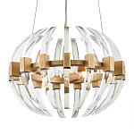 Люстра круглая с прозрачными элементами в форме полумесяца Crystal Crescent варинант исполнения - 2 | Loft Concept в Твери