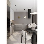 Кухонный гарнитур с фасадом в полоску Rainier Kitchen Set варинант исполнения - 4 | Loft Concept в Твери