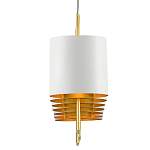 Люстра прямоугольная с белыми цилиндрическими абажурами White Ribbon варинант исполнения - 1 | Loft Concept в Твери