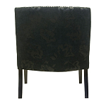 Полукресло с мягкой обивкой из жаккарда на 4-х ножках из массива березы Baroque Armchair black варинант исполнения - 2 | Loft Concept в Твери