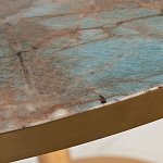 Стол обеденный круглый на золотистом основании Status Model варинант исполнения - 2 | Loft Concept в Твери