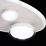 Потолочный светильник овальной формы белого цвета с 4-мя лампами Lunar Pebbles варинант исполнения - 8 | Loft Concept в Твери