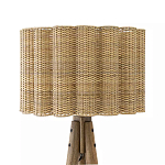 Торшер с плетеным абажуром на основании в виде треноги Lamp with Wicker Lampshade варинант исполнения - 1 | Loft Concept в Твери