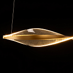 Люстра линейная с изогнутым плафоном Wave Line варинант исполнения - 7 | Loft Concept в Твери