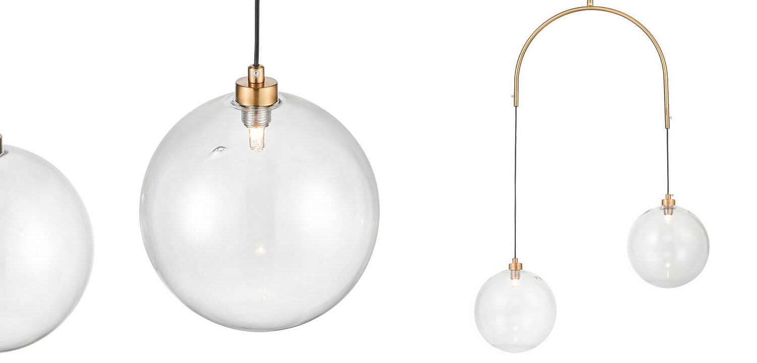 Люстра Two Hanging Ball Chandelier Люстра Two Hanging Ball Chandelier - Loft-Concept в Твери