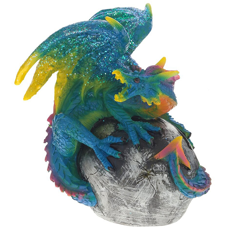 Декоративная статуэтка Дракон Blue Multicolor Dragon Statuette Мульти Синий Декоративная статуэтка Дракон Blue Multicolor Dragon Statuette Мульти Синий в Твери | Loft Concept