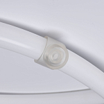 Люстра белого цвета с тремя изогнутыми светодиоидными плафонами Luke Lampco Tracer Lamp варинант исполнения - 6 | Loft Concept в Твери