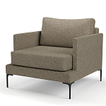 Мебельная ткань Шенилл коричневый цвет 138 см T4-28 варинант исполнения - 7 | Loft Concept в Твери