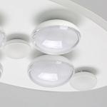 Потолочный светильник овальной формы белого цвета с 7-ю лампами Lunar Pebbles варинант исполнения - 5 | Loft Concept в Твери