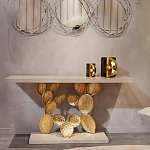 Консоль прямоугольная белая с основанием в виде кактуса Cactus варинант исполнения - 3 | Loft Concept в Твери