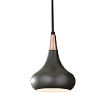  Подвесной светильник с каплевидным плафоном темного цвета Feiss варинант исполнения - 1 | Loft Concept в Твери