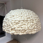 Вязаный подвесной светильник из шерсти Dome Wool Lamp  варинант исполнения - 2 | Loft Concept в Твери