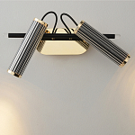 Бра с двумя цилиндрическими плафонами на магнитном креплении Bronze Concert варинант исполнения - 2 | Loft Concept в Твери