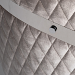 Стул серый велюровый со стеганной спинкой Focus on Convenience варинант исполнения - 3 | Loft Concept в Твери