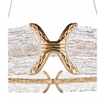 Люстра кольцевая с текстурным природным рисунком IceFlame варинант исполнения - 1 | Loft Concept в Твери