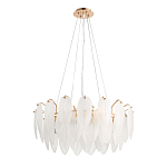 Люстра Mont Saint-Michel Золотая с Рельефным Стеклом варинант исполнения - 3 | Loft Concept в Твери