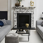 Комплект столиков с квадратными столешницами черные Black Table Combination варинант исполнения - 2 | Loft Concept в Твери