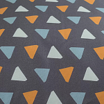 Постельное белье из сатина с принтом треугольники 150х200 см Triangular Dreams варинант исполнения - 3 | Loft Concept в Твери