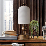 Настольная лампа в виде фонаря с белым фактурным абажуром Echoes of Light варинант исполнения - 3 | Loft Concept в Твери