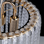 Люстра с подвесными рифлеными стеклянными трубками Nembus варинант исполнения - 19 | Loft Concept в Твери