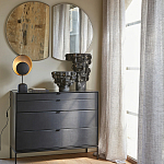 Комод из металла и кожи Guarin Chest of Drawers варинант исполнения - 6 | Loft Concept в Твери