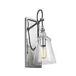 Бра с плафоном в форме колокола из прозрачного стекла с пузырьками Feiss варинант исполнения - 1 | Loft Concept в Твери