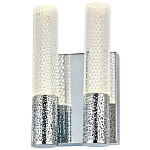 Бра с двумя плафонами Dew Drops Tube Duo Chrome Wall Lamp варинант исполнения - 1 | Loft Concept в Твери