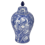 Ваза с крышкой в китайском стиле Гранатовое дерево Blooming Pomegranate варинант исполнения - 1 | Loft Concept в Твери