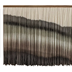 Пейзаж из нитей Макраме Wall decor Black and White Landscape варинант исполнения - 5 | Loft Concept в Твери