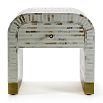 Тумбочка прикроватная Amo Bone Inlay Bedside Almond варинант исполнения - 1 | Loft Concept в Твери