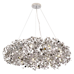 Люстра подвесная круглая с многочисленными металлическими круглыми элементами Terzani Argent варинант исполнения - 3 | Loft Concept в Твери