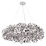 Люстра подвесная круглая с многочисленными металлическими круглыми элементами Terzani Argent варинант исполнения - 2 | Loft Concept в Твери