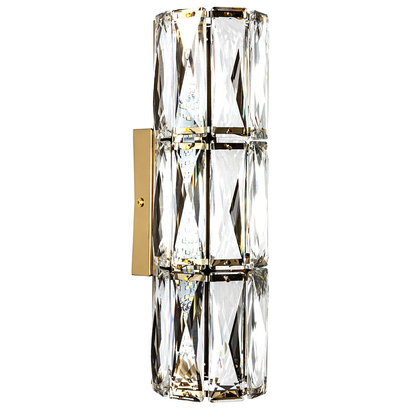 Хрустальное бра Marzia Crysral Golden Wall Lamp Золотой Прозрачный Хрустальное бра Marzia Crysral Golden Wall Lamp Золотой Прозрачный в Твери | Loft Concept