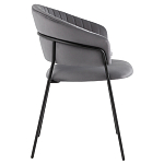 Стул в велюре серого цвета Horizon варинант исполнения - 3 | Loft Concept в Твери