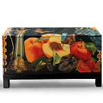 Комод чёрный с росписью Натюрморт Still life варинант исполнения - 1 | Loft Concept в Твери