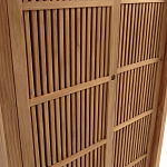 Шкаф из массива тика Okino Wood Cabinet варинант исполнения - 6 | Loft Concept в Твери