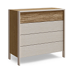 Комод 4 ящика с подсветкой на рельефном фасаде Warm Industrial варинант исполнения - 6 | Loft Concept в Твери