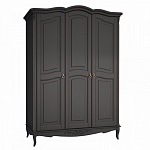 Шкаф черный из массива бука в стиле прованс Black Provence варинант исполнения - 2 | Loft Concept в Твери