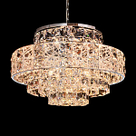 Люстра хрустальная в неоклассическом стиле на серебристом каркасе Majesty варинант исполнения - 2 | Loft Concept в Твери