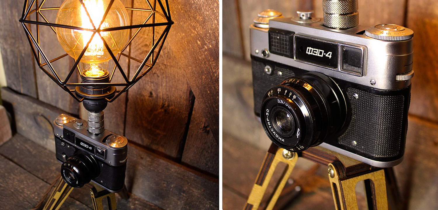 Настольная лампа Retro Camera Настольная лампа Retro Camera - Loft-Concept в Твери