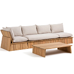 Уличное кресло из массива акации Trivett Wooden Chair варинант исполнения - 8 | Loft Concept в Твери