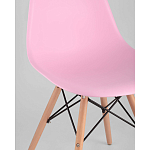 Пластиковый стул на ножках из массива бука Eames Pink варинант исполнения - 2 | Loft Concept в Твери