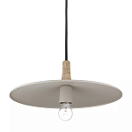 Подвесной светильник круглый в сочетании дерева и металла Space варинант исполнения - 3 | Loft Concept в Твери