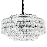 Люстра с хрустальными подвесками в виде капель Antoine Crystal Drops Chrome Chandelier 16 варинант исполнения - 1 | Loft Concept в Твери