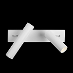 Бра с двумя цилиндрическими повортными спотами белого цвета Trumpet tube варинант исполнения - 7 | Loft Concept в Твери