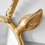 Овальное зеркало с декором оленьи рога Golden Deer Mirror варинант исполнения - 2 | Loft Concept в Твери